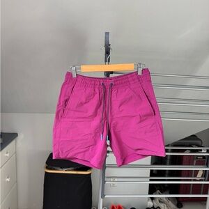 Bonobos Men's Magenta Athletic Drawstring Shorts